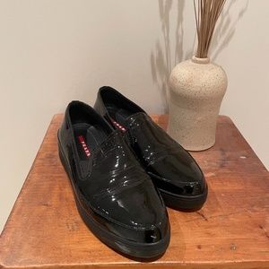 Patent Prada Loafers